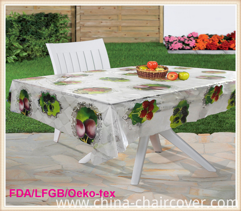 New Designs PVC Transparent Table Cloth /Oilcloth Factory